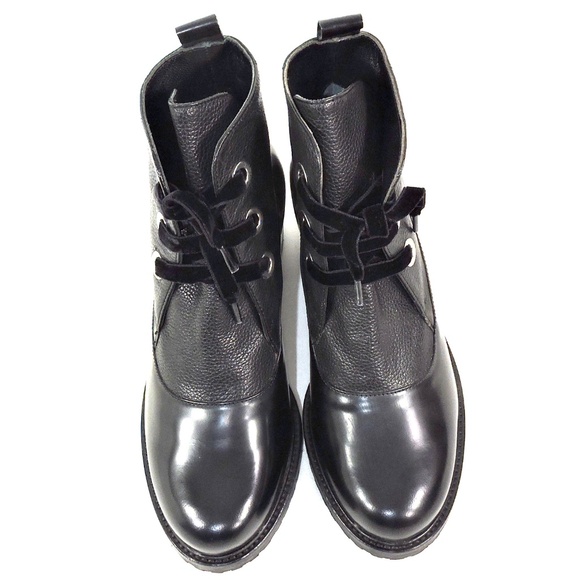 DONNA SOFT 🇮🇹 WOMEN'S BLACK LEATHER COMFORT FASHION  BOOTIE - Picture 6 of 7